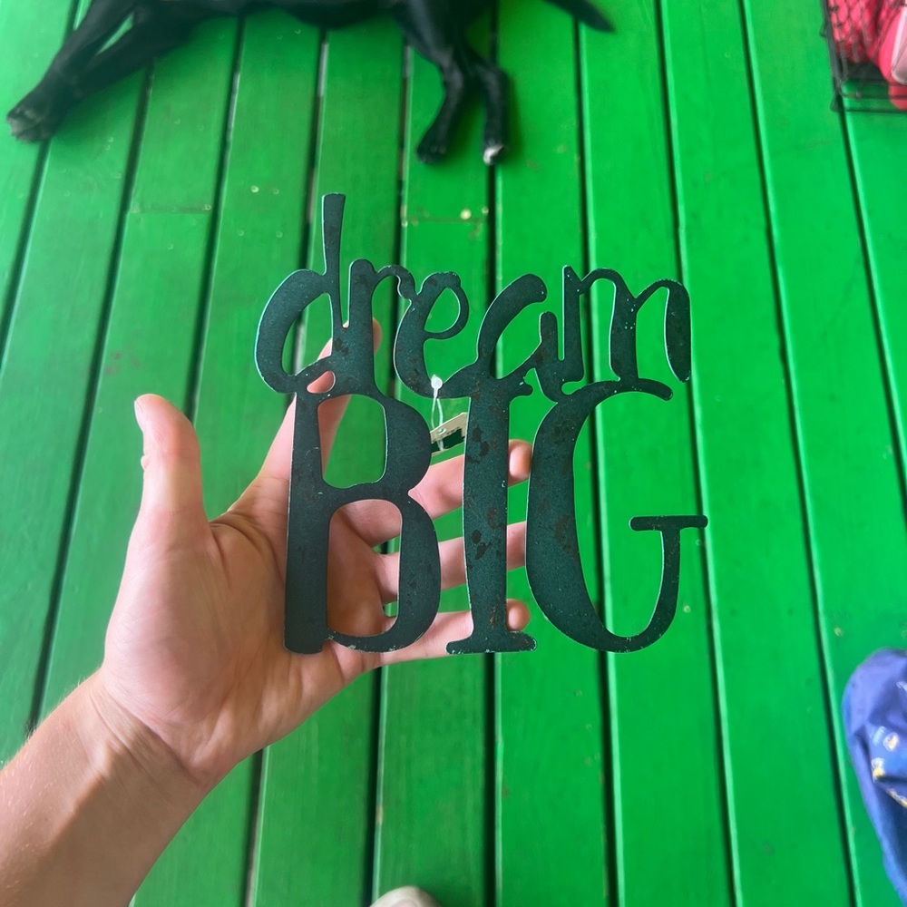 SPC Dream Big Metal Wall Decor